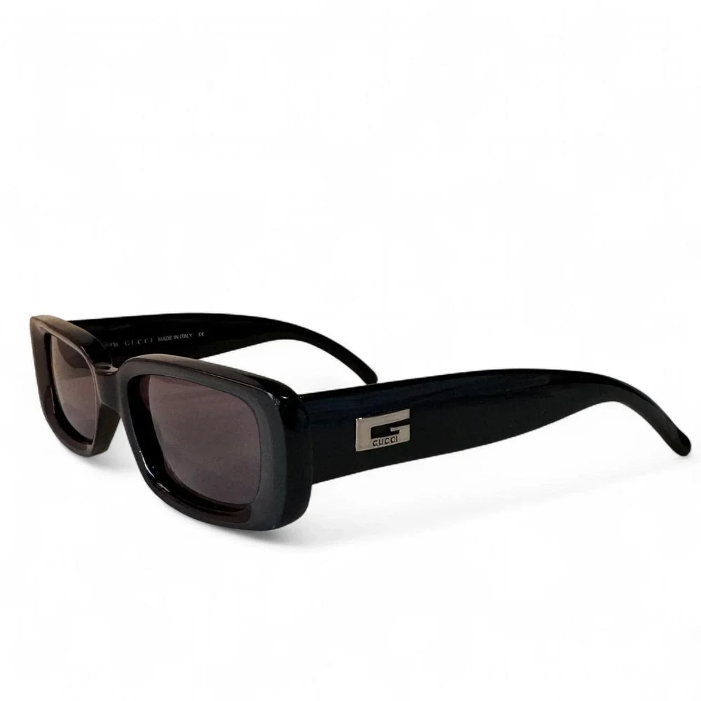 Vintage Gucci 2409/N/S Sunglasses Black Frame Purple Lens Y2K